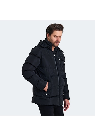 Slazenger GAJA Erkek Mont &amp; Kaban Siyah