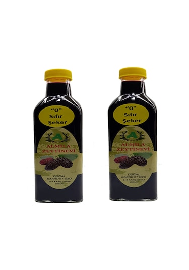 Almila Zeytinevi Şekersiz Doğal Karadut Özü 2 x 500 G