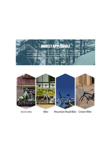 Xindoker 210d Oxford Kumaş Su Geçirmez Bisiklet Örtüsü, Hava Ve Çizik Koruması, Kilitleme Deligi Ve Ayarlanabilir Kemer, S Boy 170 60 85cm , Siyah Çok Renkli