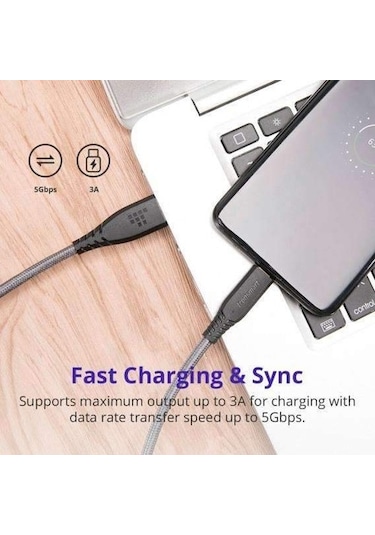 Tronsmart Tac01 Usb Type-C 1M Şarj Kablosu