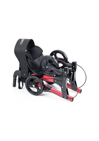 Medikaltec Comfort Plus Dm-9102 Kırmızı Lüx Alüminyum Rolatör