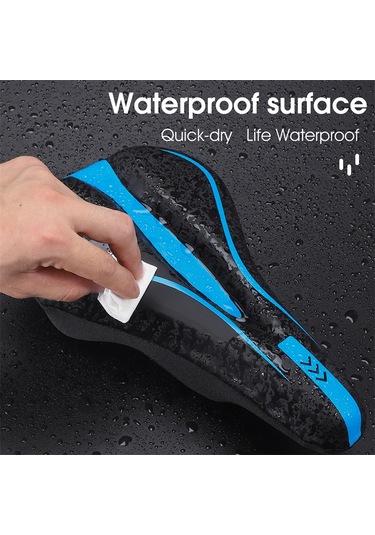 Yifomall Bisiklet Pu Deri-silikon Yastık Kılıfı, Dağ Bisikleti İçin Sponge Dolgulu, Sırt Ağrısı Azaltıcı, Konforlu Sürüş, Siyah-kırmızı Kırmızı