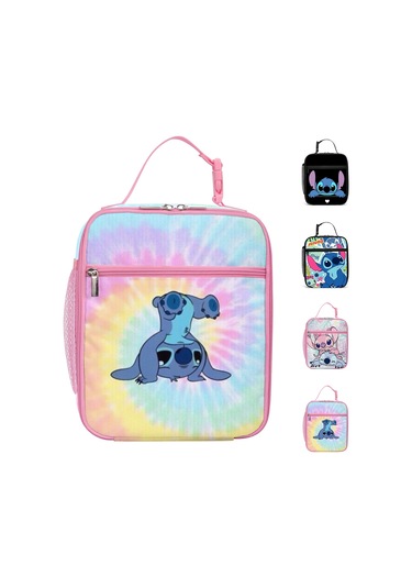 Çocuklar İçin Sevimli Lilo & Stitch Yalıtımlı Öğle Yemeği Çantası, Erkek Ve Kız Çocukları İçin Sevimli Piknik Okul Yiyecek Paketi --
