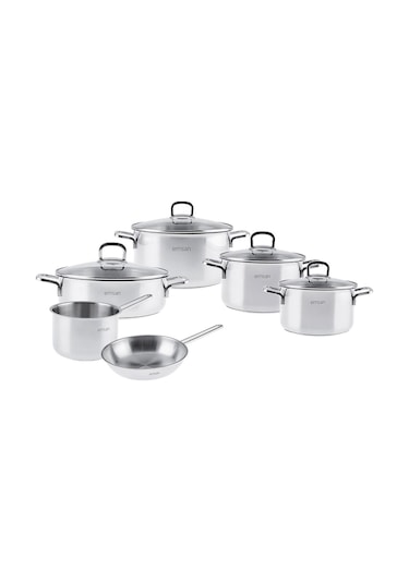 Emsan Cocinero 10 Parça Çelik Tencere Çeyiz Seti