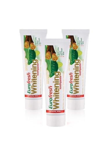 Eurofresh Whitening Aloe Vera ve Misvak Özlü Beyazlatıcı Diş Macunu 112 G x 3