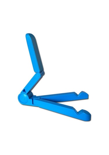 Shineyee Ayarlanabilir Cep Telefonu Tablet Standı Taşınabilir Katlanır Tablet Telefon Tutucu Abs Telefon Standı Geniş Uyumluluk Mavi