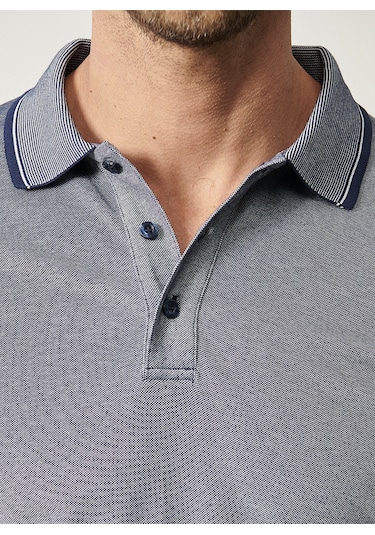 AC&Co / Altınyıldız Classics 4A4820200047LAC3XL Düğmeli Polo Yaka Cepsiz Slim Fit Erkek Tişört Lacivert AC&Co / Altınyıldız Classics 4A4820200047LAC3XL Düğmeli Polo Yaka Cepsiz Slim Fit Erkek Tişört Lacivert