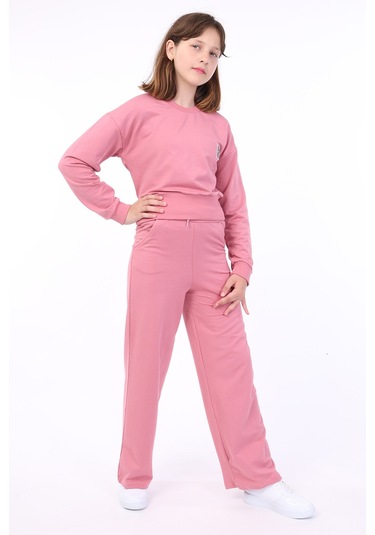 Toontoy Kız Çocuk Eşofman Takım Gül Kurusu