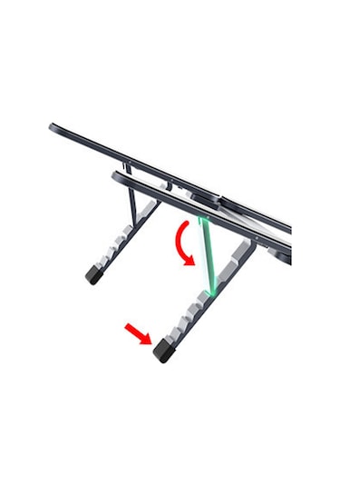 Homyl Dizüstü Bilgisayar Yükseltici Katlanır Gümüş