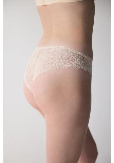Magic Form 840 Kadın Önü Kumaş Arkası Dantel Külot-ten Ten