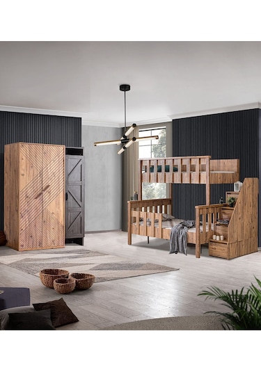 Ranza, Deluxe Ayrılabilir Ranza Elit 3 Kapılı Dolap 90 X 190 CM