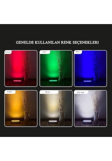 Wallwasher 36w 100 Cm Mavi Işık Rengi Duvar Boyama