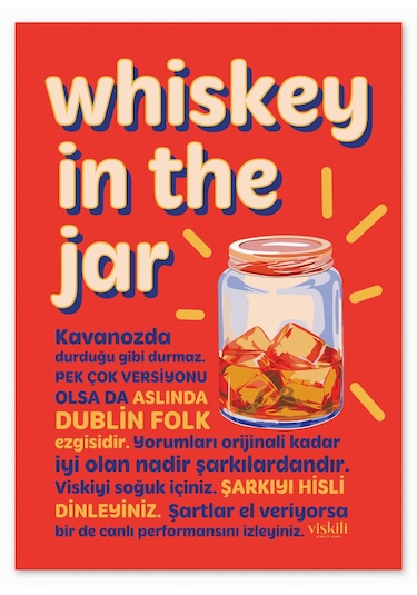 Anason İşleri Whiskey In The Jar Viskili Poster 50x70cm