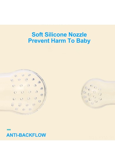 Geeksen Bebekler İçin El Pompalı Nazal Aspiratör - Geri Akış Önleyici, Yumuşak Malzeme, Mavi