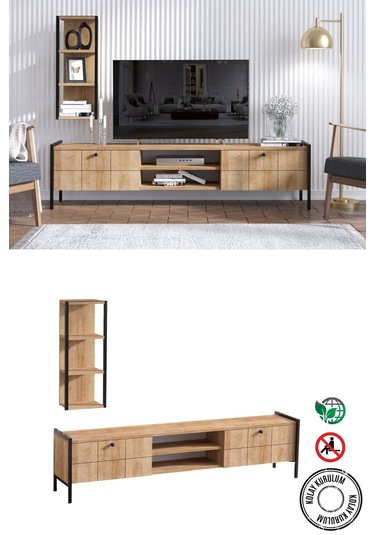 Decormet Paola Tv Sehpası Safir Meşe Diğer