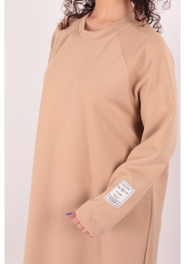 Soul 12556 Kadın Elbise Koyu Bej