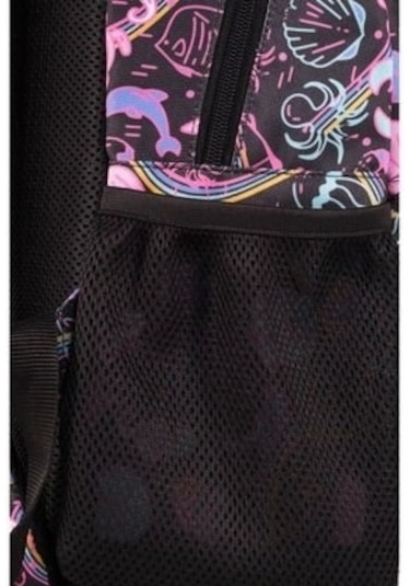 Benetton Siyah Renkli Sırt Çantası-03686 Çok Renkli