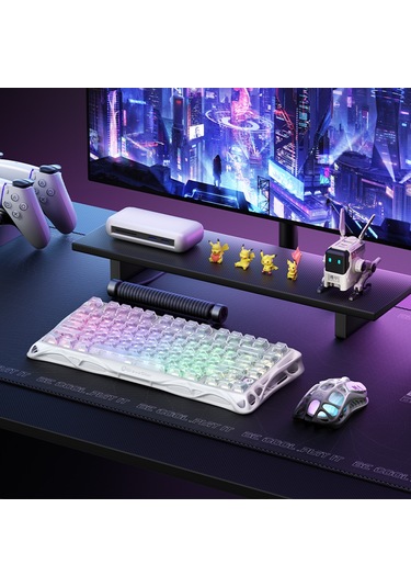Gravastar Mercury K1 Lite Rgb Kablosuz Mekanik Gaming Klavye, İngilizce Q, Crystal Aurora