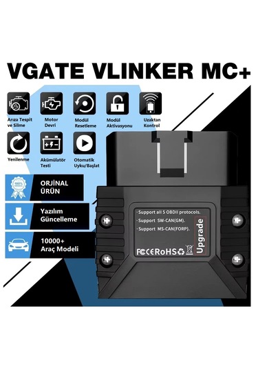 Vlinker Mc + 4.0 Obd2 Araç Teşhis Cihazı