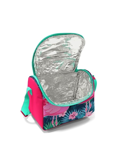 Coral High Kids Neon Mercan Su Yeşili Flamingo Desenli Beslenme Çantası 11834