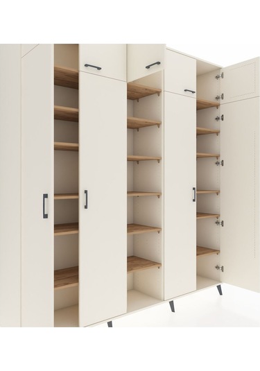 Hyperion Dolap 18 Raflı 9 Kapaklı 220x44x243 Aytaşı-aytaşı/çam Aytası/atlas Çam