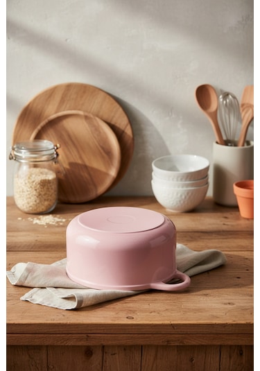 Bernardo Intensa Döküm Tencere Pembe 24cm Pembe