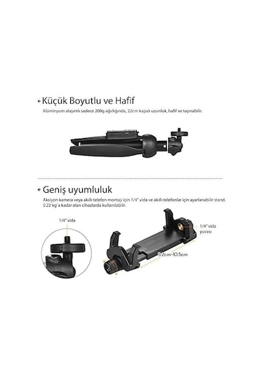 Sg-2510r Kumandalı Mobil Youtuber Tripod