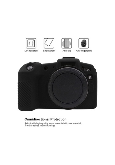 Canon Eos Rp İçin Puluz Yumuşak Silikon Koruyucu Kılıf Siyah