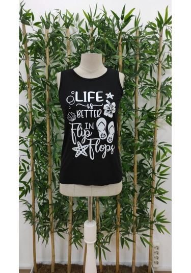 Kadın Bisiklet Yaka Baskılı Viskon Bluz Siyah