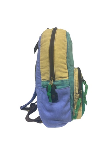 Kaliteli Renkli Vintage Disayn Günlük Sırt Gezi Okul Seyahat Çantası 31 Cm X 41 Cm Turkuaz