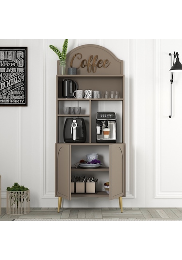 Lyon Kahve Köşesi 80cm - Atlas / Altın