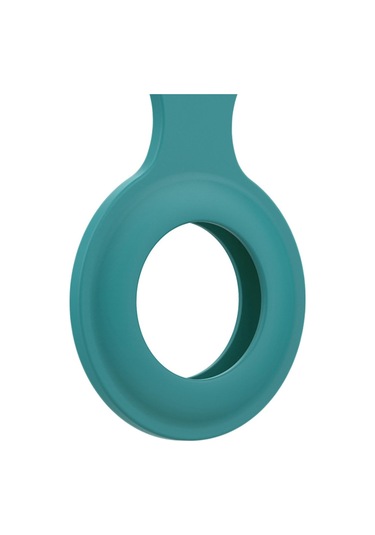 Soulader  Airtag Uyumlu İçin Silikon Kılıf - Yumuşak Ve Kaymayan Koruyucu Aksesuar - Koyu Renk Seçeneği