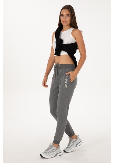 U.s. Polo Assn. Kadın Antrasit Melanj Eşofman Altı 50314364-vr081 Antrasit Melanj