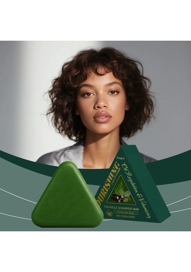 Vkemall Bitkisel Bakım Saç Sabunu - Kuru Ve Kıvırcık Saçlar İçin Besleyici, Yumuşak Ve Parlak Saç Sonucu, Rahat Ve Yağsız Kafa Derisi - Yeşil Kuru