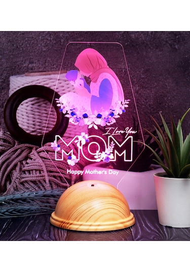 Happy Mother's Day, Tesettürlü Anneye, Anne Adayına Led Lamba