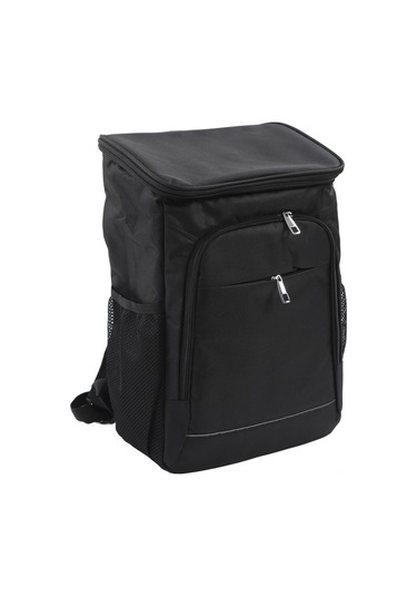 Qingmipy Dış Mekan İçin Isı Ve Soğuk Saklama Özelliği, Büyük Kapasiteli, Su Geçirmez Oxford Kumaş, Aluminyum Folyo İç Linerli Sırt Çantası Siyah Diğer