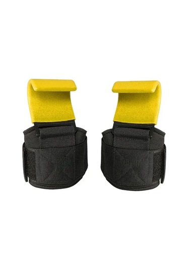 Reedark Güç Antremanı İçin Sarı Tekli Halka Grip Kanca - Çekim, Dambıl Ve Çubuk Hareketlerinde Tutku Gücü Artırıcı Aksesuar Çok Renkli