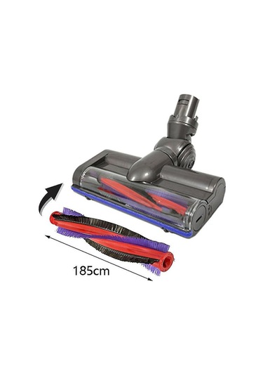Konesam V6 Dc59 Dc62 Sv03 Sv073 İçin Dayanıklı Anti-saç Sarma Rulo Fırça Ve Filtre Seti Mor-kırmızı-siyah Plastik 185x35mm Kolay Kurulum