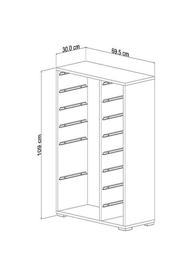Pratico 14 Sepetli Çok Amaçlı Oyuncak Dolabı - Beyaz - 109x30x69,5 Cm Beyaz Pratico 14 Sepetli Çok Amaçlı Oyuncak Dolabı - Beyaz - 109x30x69,5 Cm Beyaz