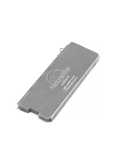 Naturehike Katlanır Rüzgar Kesici Aparat 10 Parça Mz Gümüş