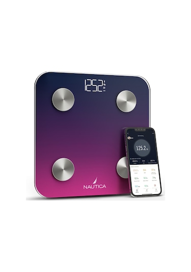 Nautica Gradient Collection Vücut Analizli Akıllı Bluetooth Tartı Baskü Navy Fuşya