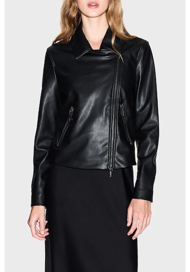 Armani Exchange Bayan Deri Ceket Xw001433 Af16618 Uc001 Siyah Siyah Armani Exchange Bayan Deri Ceket Xw001433 Af16618 Uc001 Siyah Siyah