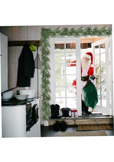 Ruicoo Noel Dekorasyonu Pe Yaprakları 150 Cm, Dışarıda/içerde Kullanıma Uygun, Saçma Saçma Görünüm, Kaliteli Ve Dayanıklı Yeşil Zemin Örgüsü