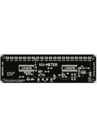 20 Led 60Db Vu-Metre Devresi - Lm3915 Vu-Meter