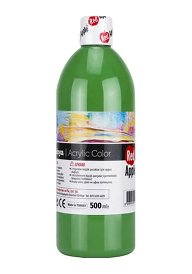 Red Apple Akrilik Boya 500 Gr Yeşil Ra500-14 Çok Renkli