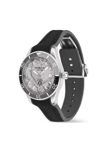 Montblanc 1858 Iced Sea Automatic Date 41 Mm Otomatik Saat 133628 Gri