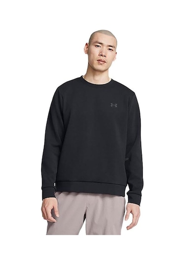 Under Armour Unstoppable Flc Crew Eu Erkek Sweatshirt 1389351-001 Siyah