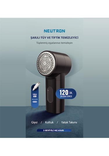 Neutron Ntl-lr-10s Şarjlı Tüy Ve Tiftik Temizleyici