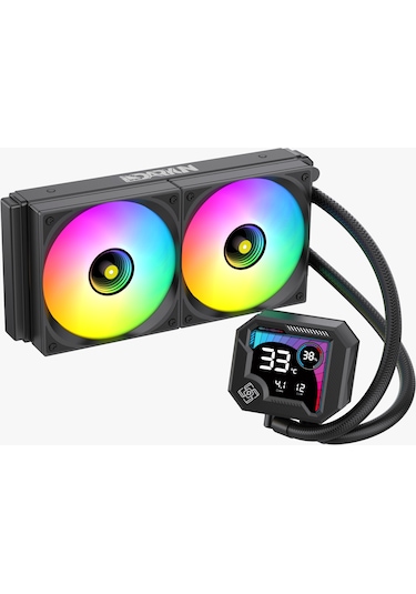 Daryun Buzz-v2 240mm Siyah Argb Yeni Nesil Isı Göstergeli Yüksek Performanslı Sıvı Soğutması