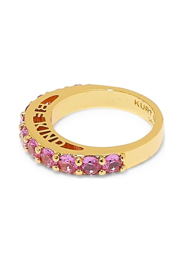 Be Kind Band Ring, Renkli Kristalli Yüzük Pembe